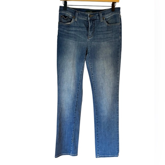 LRL Lauren Jeans Co. Classy Straight Leg Medium Wash Women’s Jeans Size 4 - Picture 1 of 6